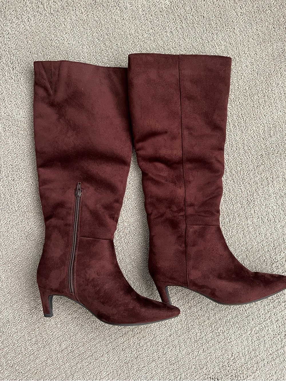 Women's Universal Thread Tall Chocolate Faux Suede Boots